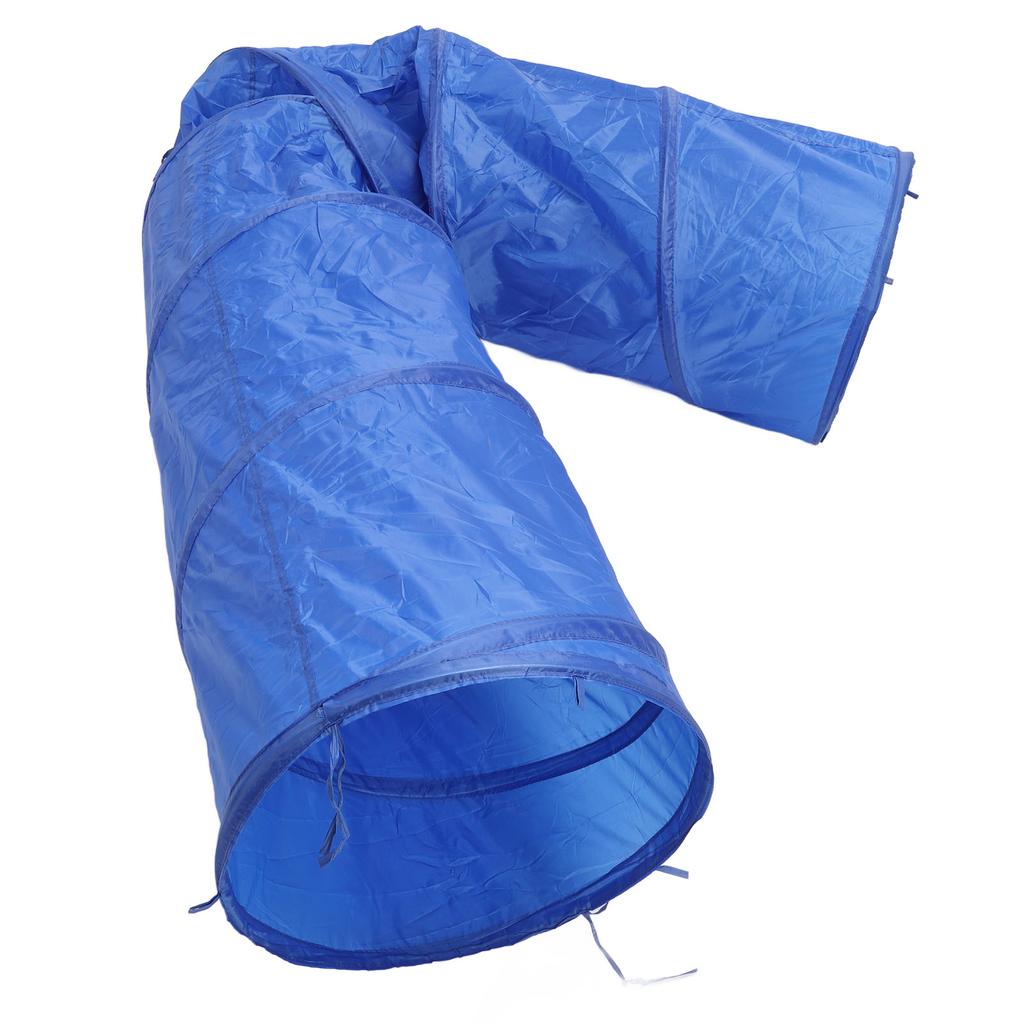 Dog Agility Tunnel Foldable Sturdy Skills Exercise Cat Pet Training Tunnel with Carry Bag for