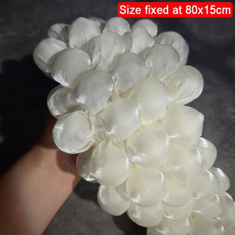 90x20cm Heat Setting Bubble Yarn Fabric Creative Laser Perspective 3D Organza Fabric for DIY Sew Fashion Wedding Dress Clothing