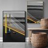 Fashion Retro Art Landscape Canvas Painting Yellow Sailboat Poster Office Wall Painting for Living Room Home Decoration Mural No Frame