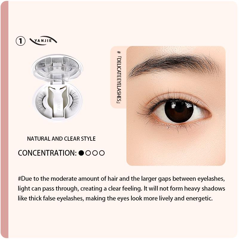 Wholesale Soft Magnetic Eyelash Extensions with Reusable Applicator Kit Private Label Eye Lashes Natural&11 mm