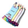 1Pair / 5Pair Cartoon Cute Kawaii Smile Women Toe Socks Casual 3D Art Tube Novelty Color Random!!