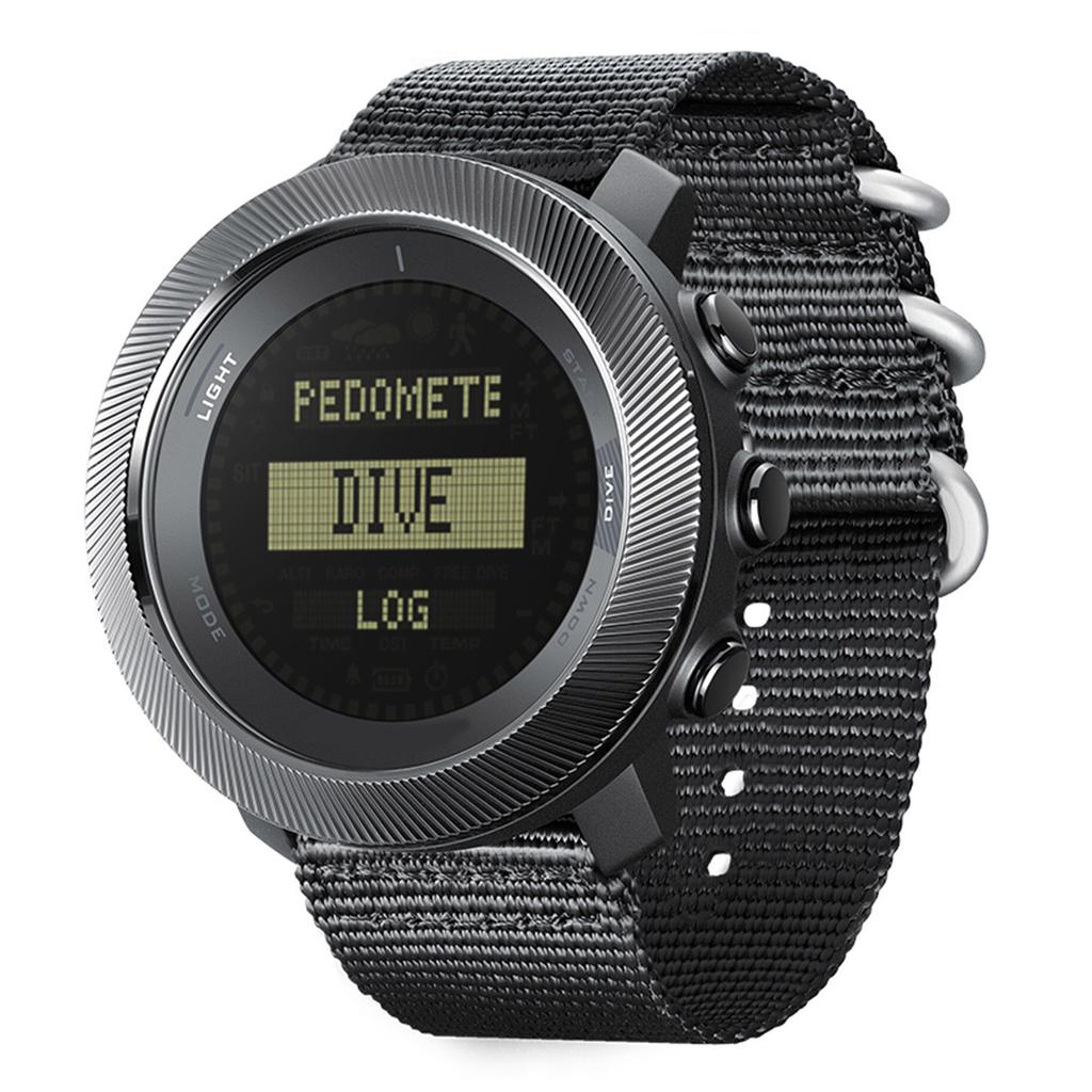 Dive Watch, 100m Rainproof Outdoors Sports Watch with LED Backlight Barometer, Thermometer, Altimeter, Watch for Men Women Hiking, Mountain