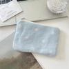 Cute Star Print Coin Purse Denim Ultralight Lipstick Earphone Storage Bag with Zipper Small Coin Wallet