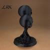 Abstract Fluid Skull Statue Integrated Molding Process Figure, 3D Printed Double Art Ornament, Personalized Desk Decor Statue, Dark Style Decoration