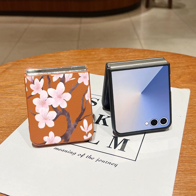 Hand-drawn Style Sakura Pattern Case For Samsung Galaxy S26 Ultra S25 Edge S24 Plus S23 S22 S21 FE A54 A15 A25 A35 A55 A16 A26 A36 A56 A17 A37 A57 5G