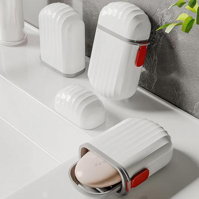 Travel Soap Dish With Drain Water Bathroom Supplies Portable Gadgets For Traveling Holder Container Accessories Home Storage Box