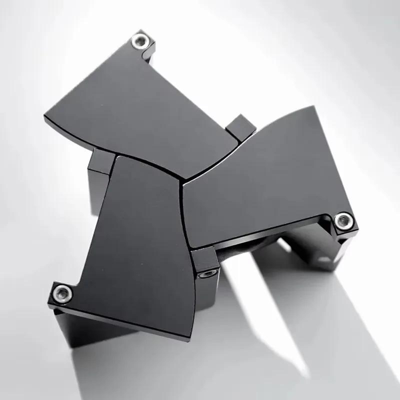 Rotating Mechanical Deformation Ring Box Aluminum Alloy Kinetic Energy Jewelry Storage Display Box Creative Proposal Cube Boxes