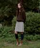 Seutyudioaenpaleukeu Multi Stripe Jersey Skirt_Navy