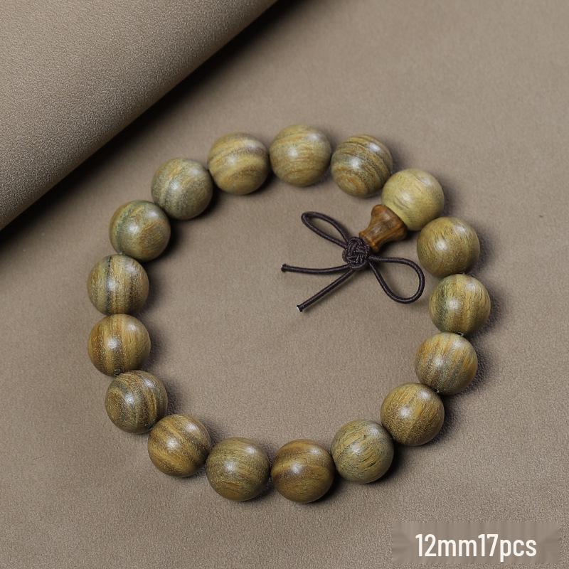 Argentina Green Sandalwood Men's and Women's Bracelet - 108 Beads, Prayer Beads of Yu Sandalwood & Rosewood.