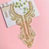 Heavy Industry Gold Bead Embroidery Cloth Sticker Dress Performance Clothes Clothing Decoration Accessories Front Collar Cloth Sticker Accessories