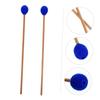 TENDYCOCO 1 Pair of Marimba Mallets with Soft Handles, Wool Mallets
