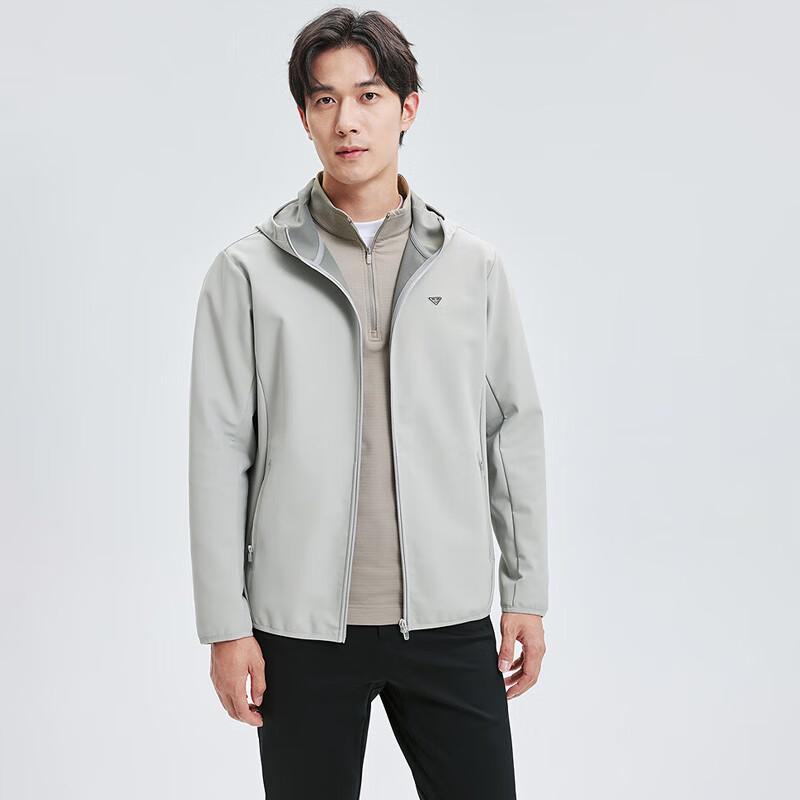 SEPTWOLVES Men's Hooded Windproof Fleece Jacket