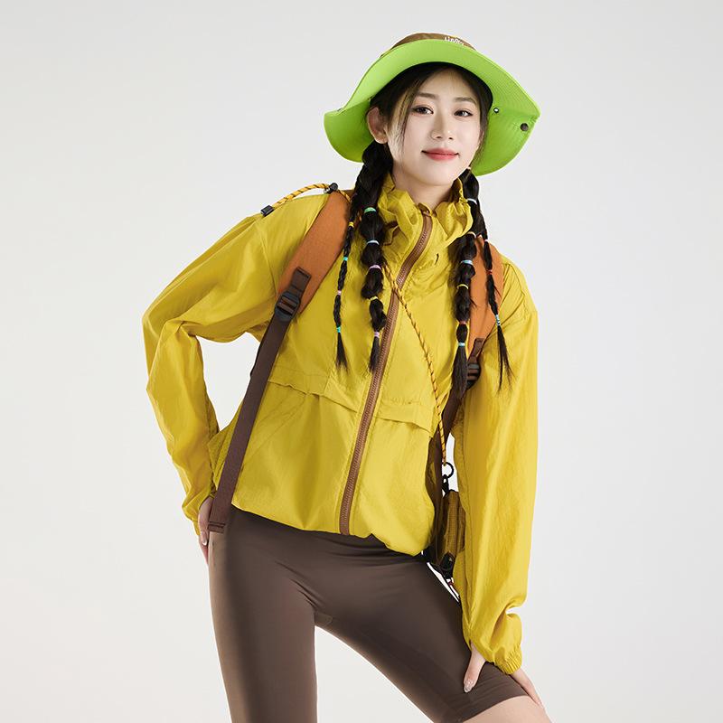 Mountain Sunscreen Clothing for Women, Small UV Protection, Light and Thin Loose and Breathable Men's Sunscreen Clothing Can Store Skin Clothing
