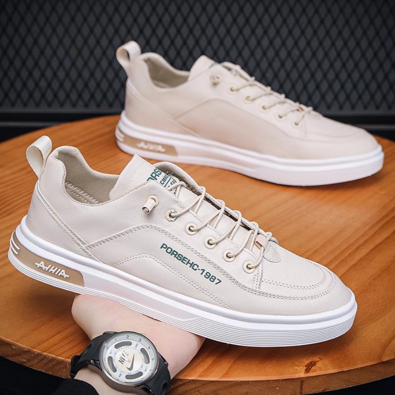 Summer Thin Men's Shoes Breathable Canvas Slip-on Shoes Sports Casual Work Shoes