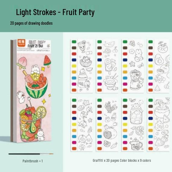 

Children s Portable Watercolor Doodle and Coloring Book