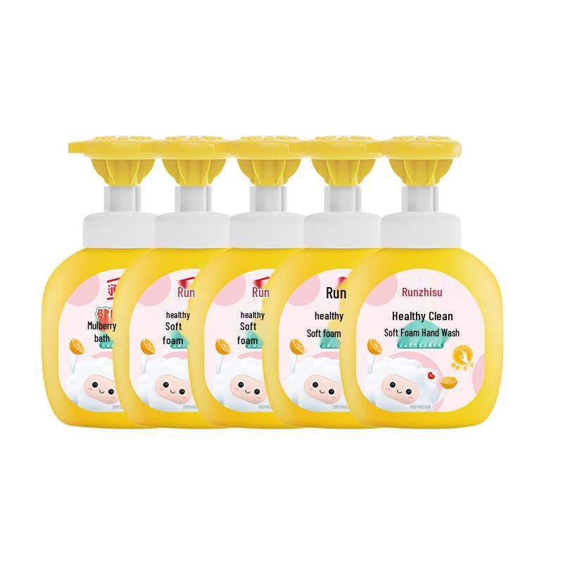 Liby RZSF Healthy Clean Soft Foam Hand Soap - 5 x 400ml Pack