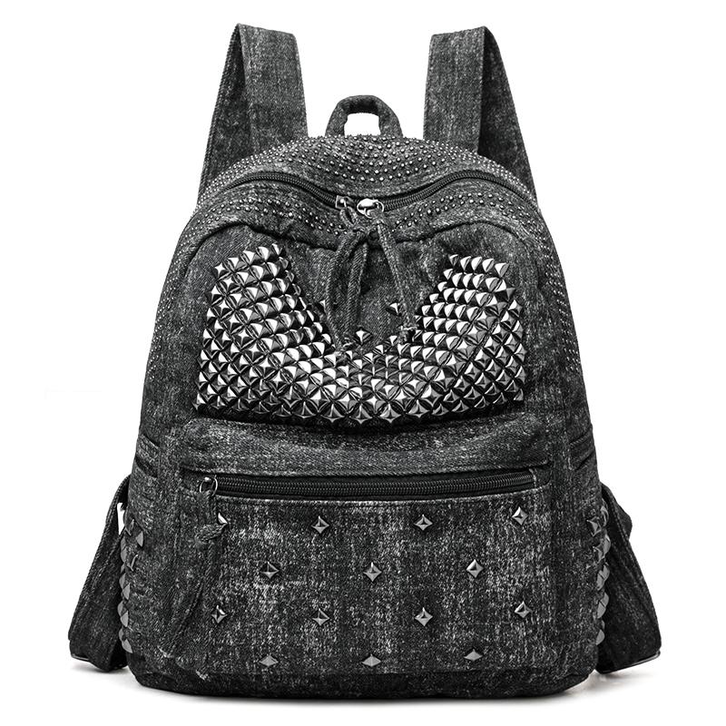Super Cool Rivets Denim Cloth Solid
