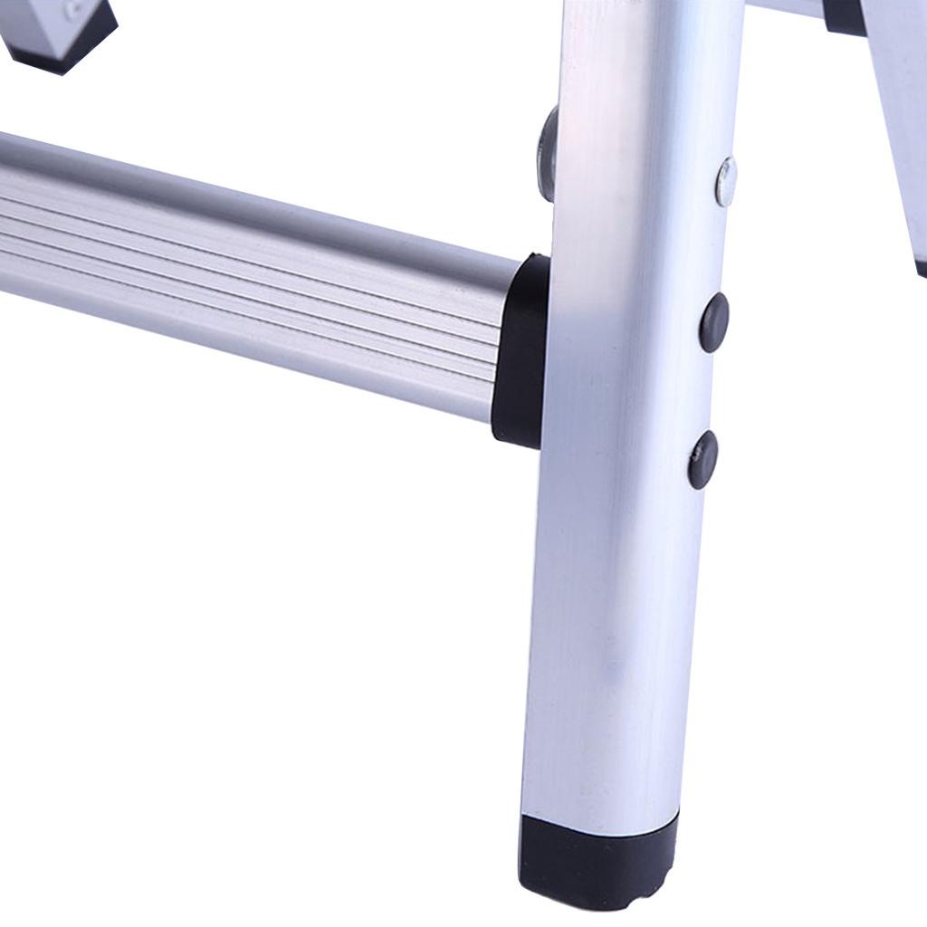 150KG E89417 2-trinns krakkstige Sklisikker sikkerhetsplattformstige Maksimal belastning Aluminium Foldestige Maksimal belastning 28*27*34cm