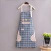 New Breathable Kitchen Apron Polyester Wear-resistant Chef Apron Korean Style Catering Work Clothes for Women Girl