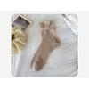 Spring and Summer Thin Mesh Perforated Mid-calf Socks, Lace Sweet Ballet-style Breathable Socks