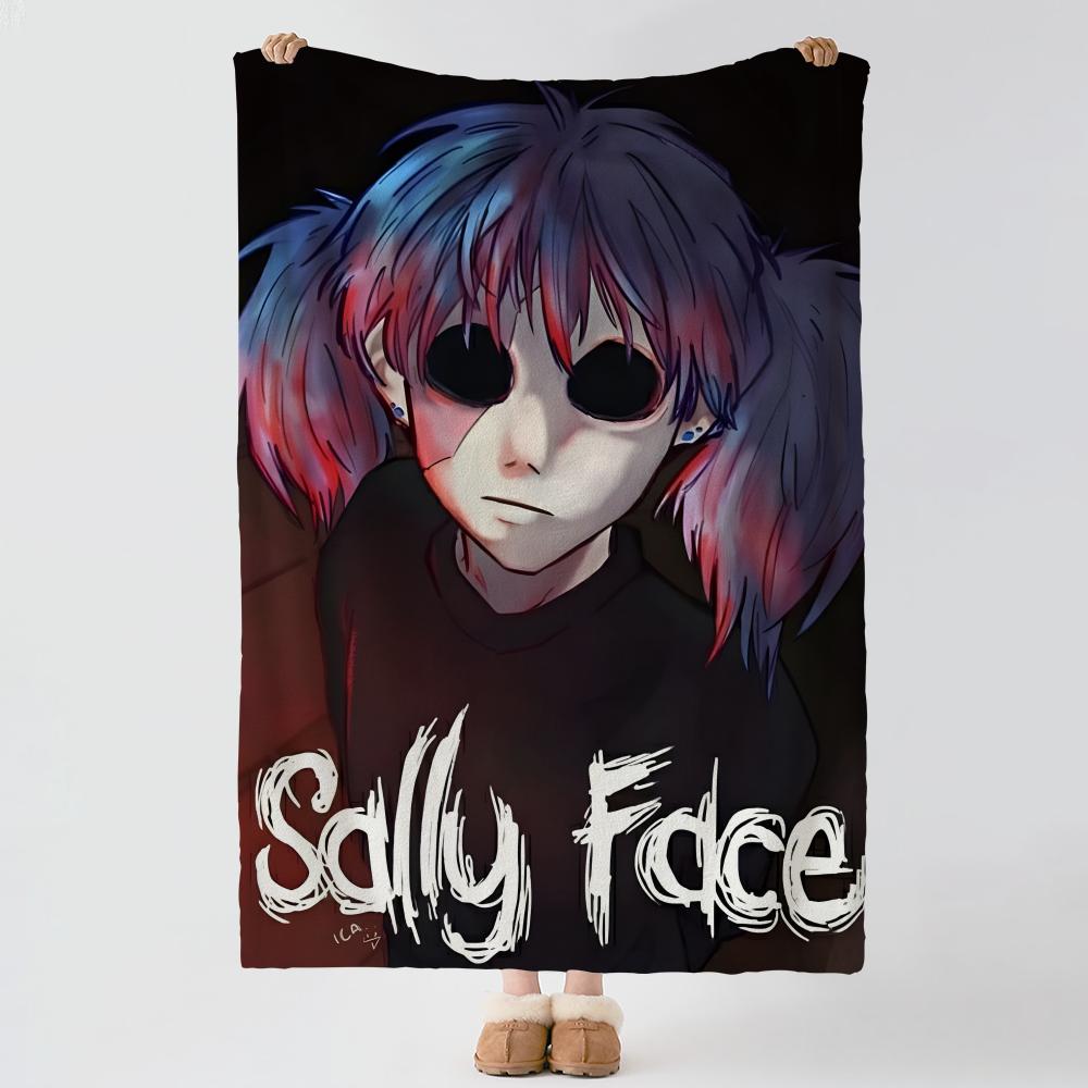 Game S-Sally Face-e Throw Thick Comfort Flannel Quilt, Multi-scene Use Indoor Outdoor Daily Nap