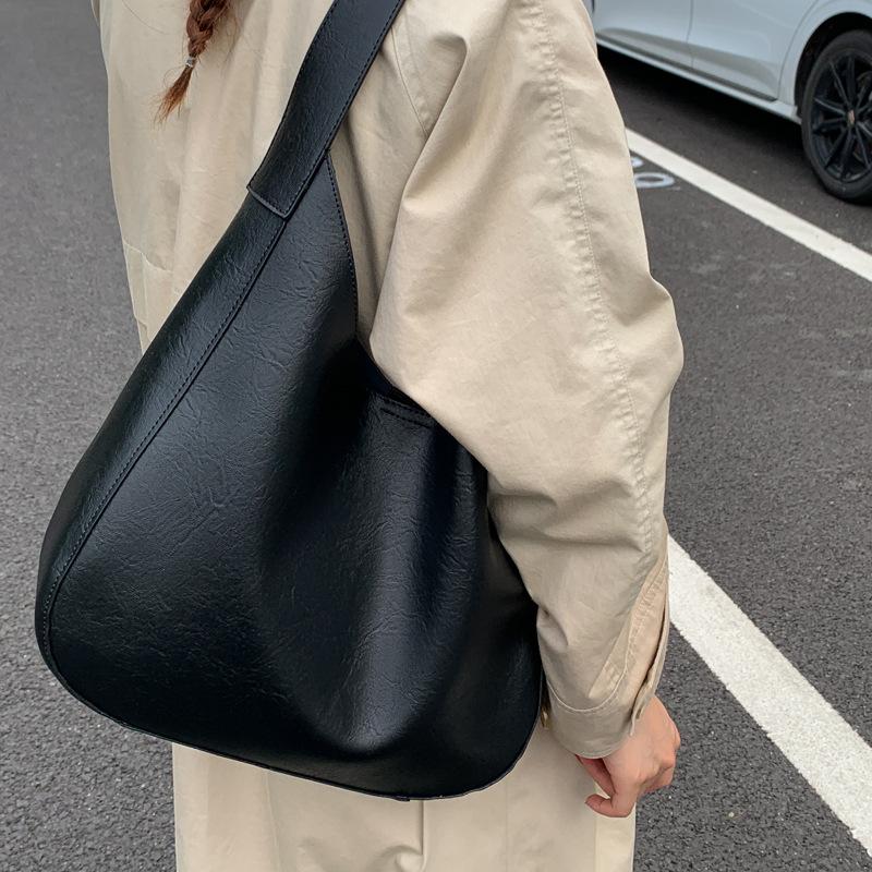 Premium Sense Simple Commuter Bag Fashion Casual Shoulder Underarm Bag Women 2025 New Retro Tote Bag