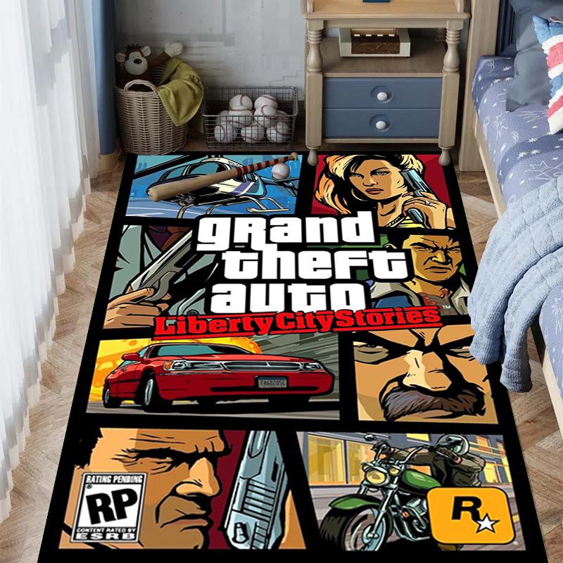 Grand Theft Auto Online: Covor de Aventură cu Octan Ridicat Potrivit pentru toate anotimpurile Decor Acasă Modă Cadouri de Crăciun Artă