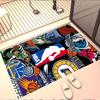 NBA basketball Print Rug, Washable Floor Carpet, For Entryway Dorm Laundry Room Office Study, Home Decor Birthday Christmas Gift