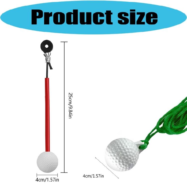Compact Golf Swing Trainer Golf Plastic Practice Ball With Length Rope Hit Swing Training Aids For Busy Golf Enthusiasts