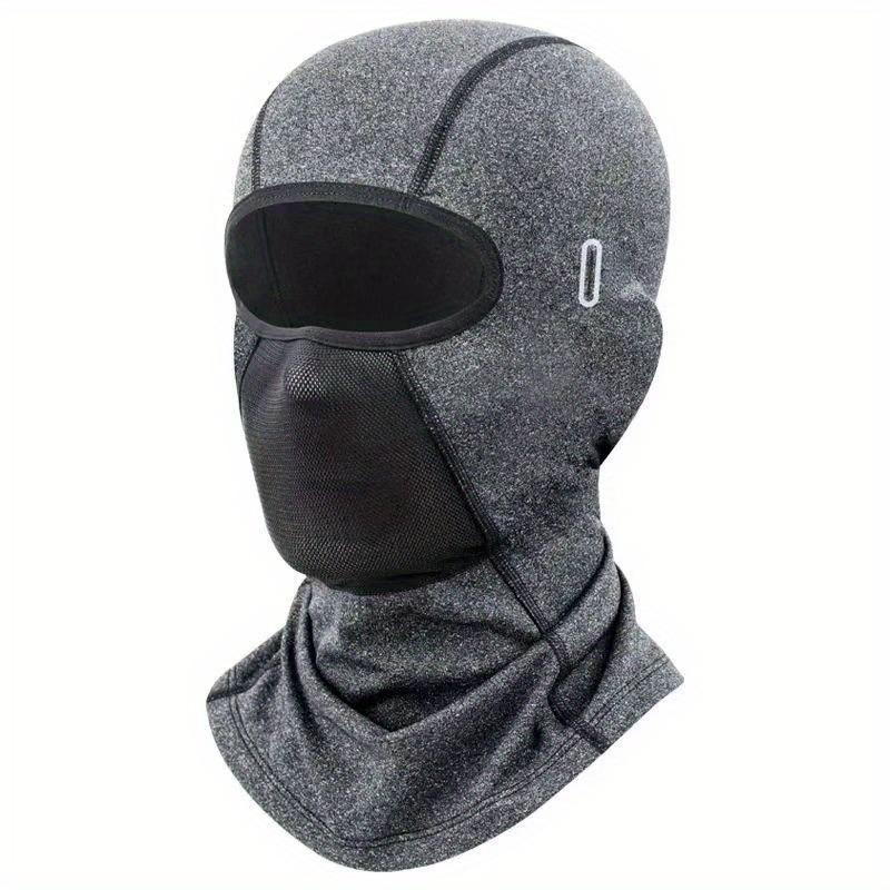

Breathable & Warm Motorcycle Riding Neck Gaiter Adjustable Ear Loops Full Face Coverage for Winter Skiing And Street Bikes
