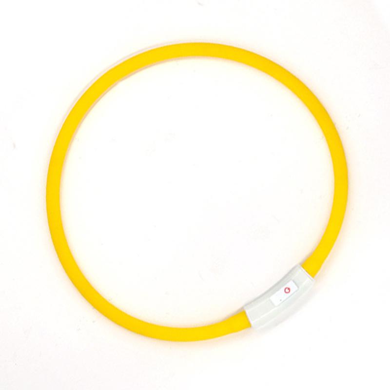 Rechargeable Waterproof LED Dog Collar: Colorful Nighttime Walking Light