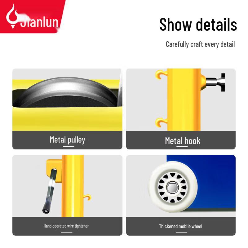 JEEANLEAN Multi-functional Portable Badminton Net Stand