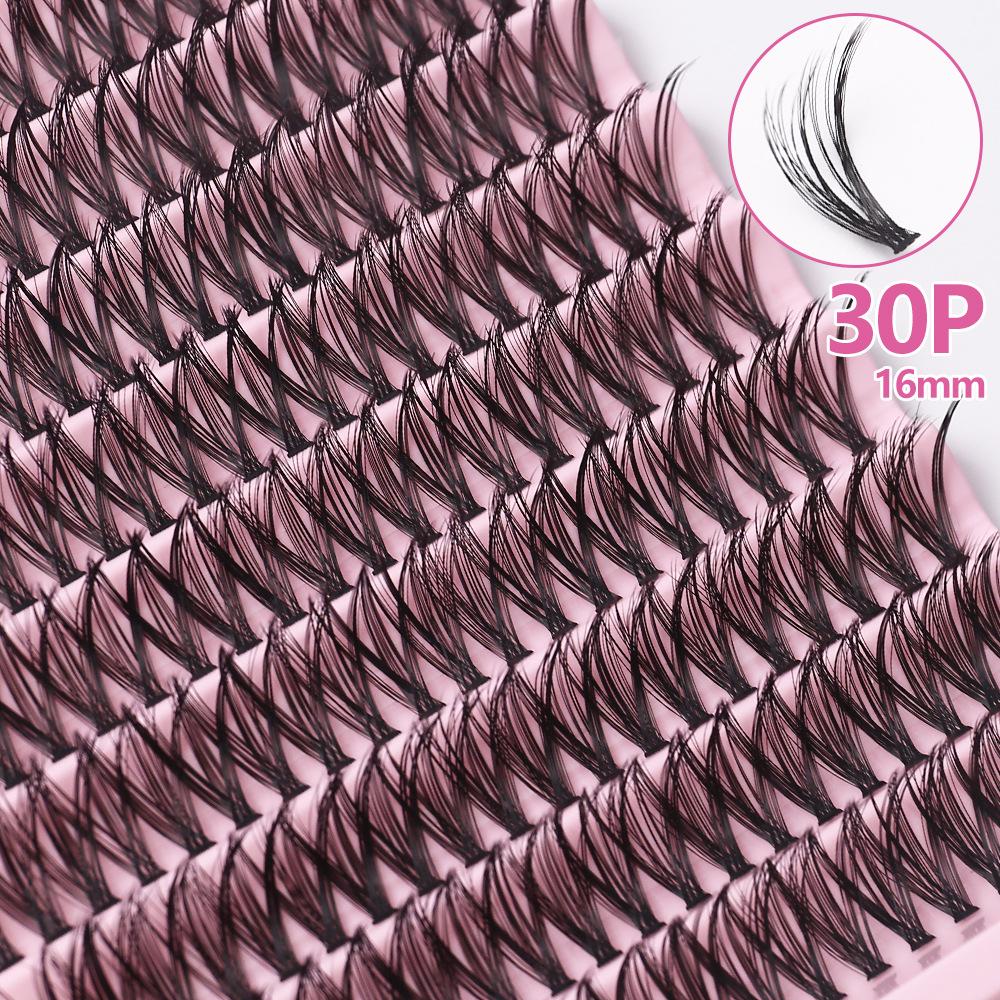 Extensions de Cils Faux DIY - Segmentés 30D, 40D, 50D, 80D pour Auto-Application