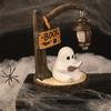 Resin Ghost Reading Lamp Halloween Cute Desktop Decor Party Gift