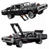 Hot Moc Bricks Tech Auto-Serie Doms Dodge Charger 42111 Modellbausteine 1077 Teile Rennwagen Spielzeug Geschenk für Jungen Kinder