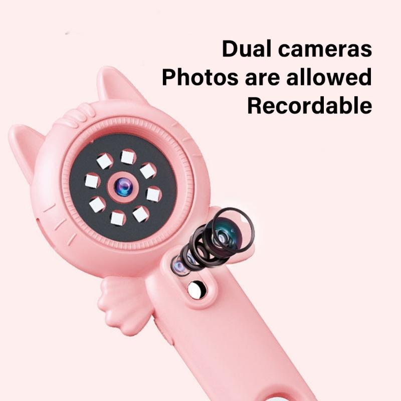 Interactive Children Science Handheld Microscope 500X STEM Learning Tool With LED Light for Classroom Home Exploration