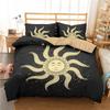 Bohemian Mandala Duvet Cover Golden Sun And Moon 3D Print King Queen Bedding Set Microfiber Dreamcatcher Quilt Cover Pillowcase