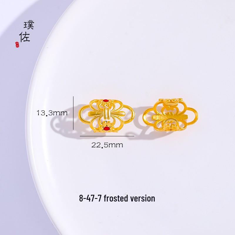 Vietnamese Gold Sand DIY Jewelry: Frosted Ring, Bracelet Buckle, Hand-Twist Accessories for Women