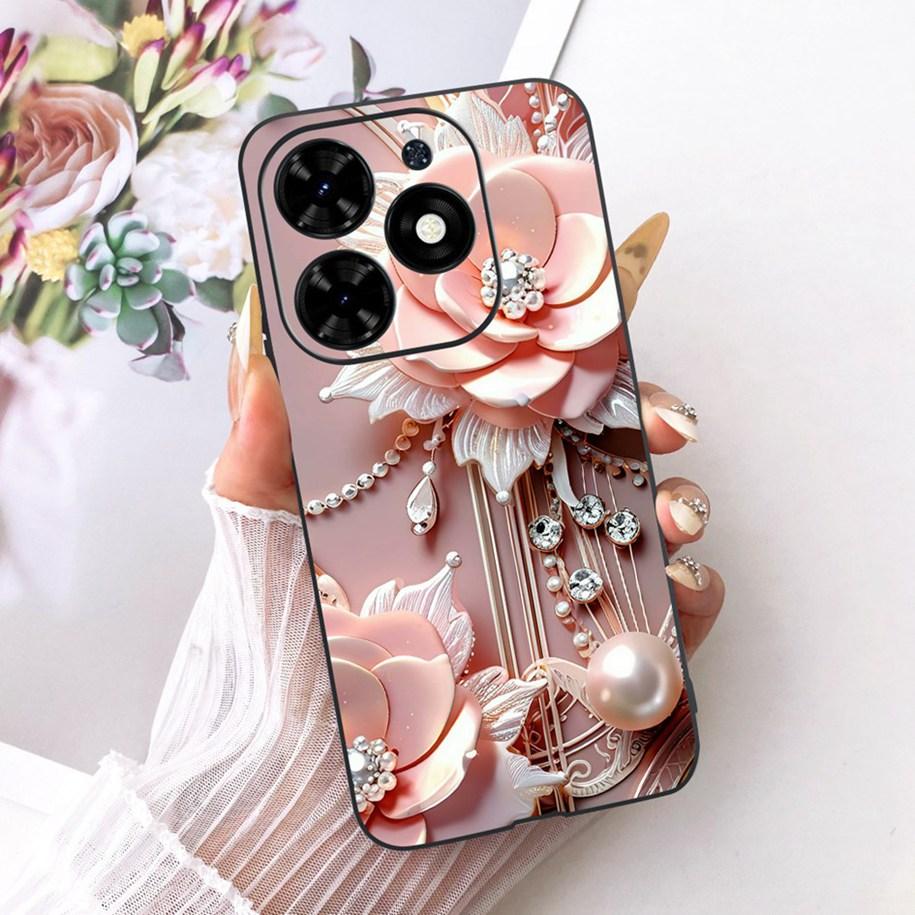 For Tecno Spark Go 2024 Case Spark 20 20C Shockproof Cover Fashion Butterfly TPU Soft Silicone Phone Shell For Tecno Pop 8 Funda