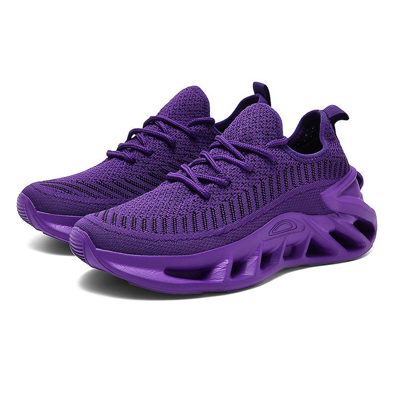 New hollow twist thick-soled fly-woven mesh, light and breathable casual sports couple shoes, men's and women's four-season shoes