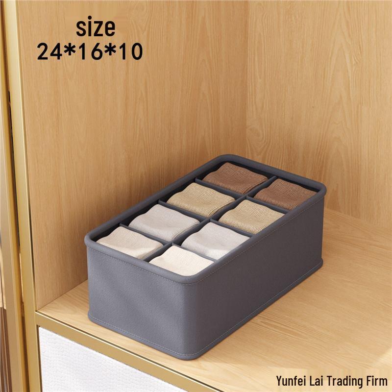 Doppelreihen-Stoff-Kleiderschrank-Organizer: Kleideraufbewahrungsbox mit mehreren Fächern