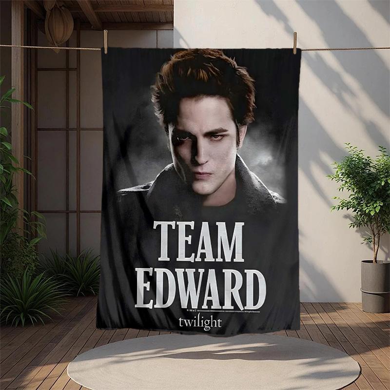 Edward Cullen Flannel Blanket Soft Warm All-Season Throw, Design for Camping, Car Travel, Hiking Sofa, Bed, Office Perfect Gift for Parties
