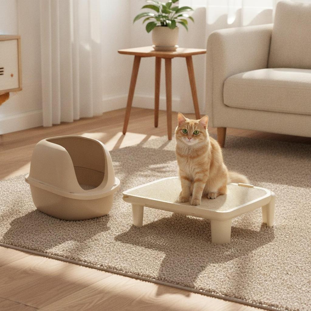 Low-Maintenance Mat Practical Cat Litter Rug Ventilated for Home