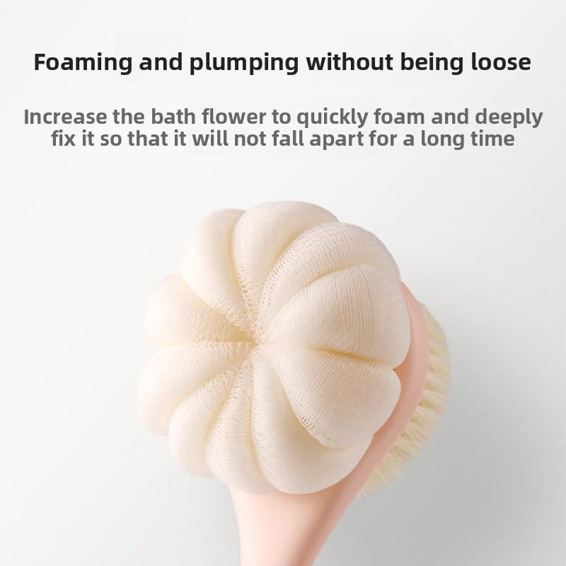 Long-handled Shower Brush, Soft Bristles for The Back, Bathroom and Shower Room, Back-rubbing, and Wall-mounted Bath Product
