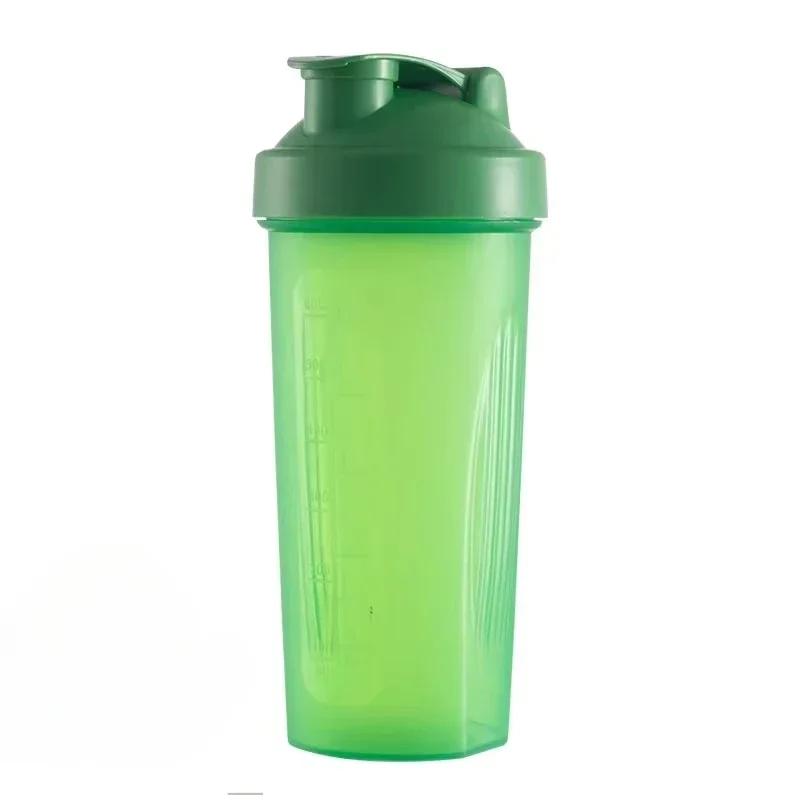 Neue 600ml Protein Pulver Shaker Flasche Auslaufsichere Wasserflasche für Fitnessstudio Fitness Training Sport Shaker Mischbecher mit Skala
