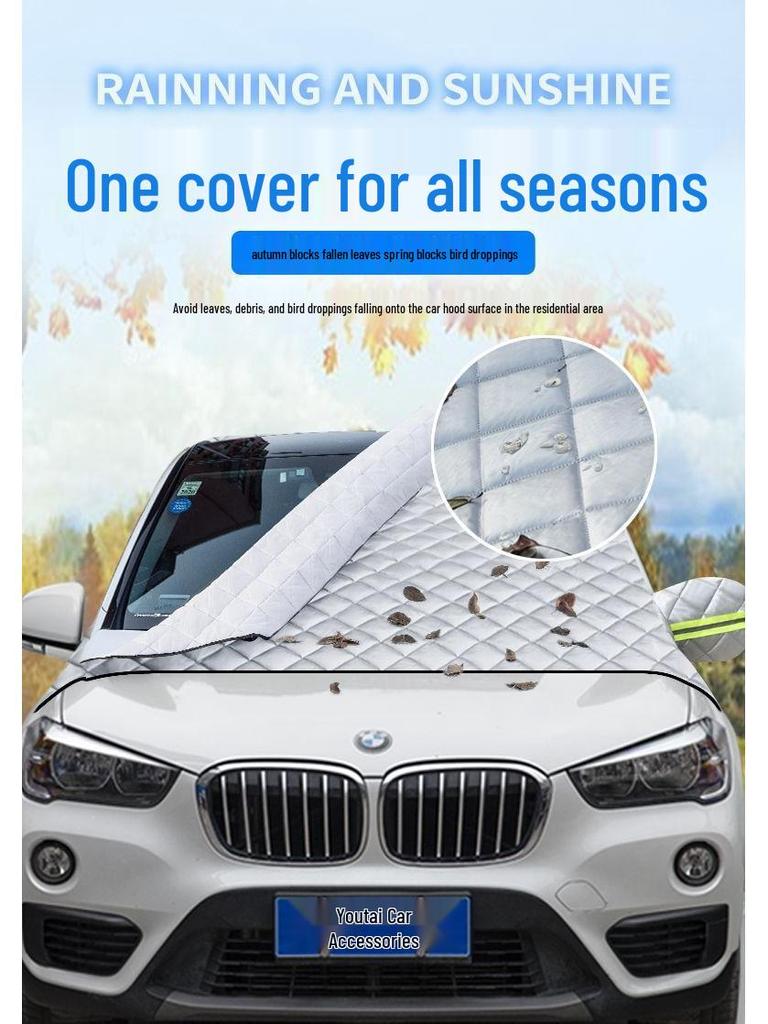Winter Snow Shield Car Cover for Nissan Qashqai, Sylphy, Teana, Tiida, Livina, Bluebird - Frost Protection