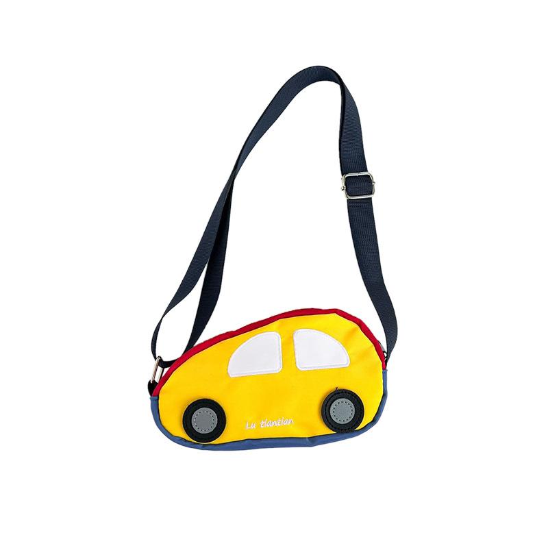 Borsa a Tracolla Carina Piccola Macchina Cartone Animato per Bambini e Bambine Borsa a Spalla per Bebè Portafoglio per Bambini