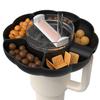 Silicone Snack Tray For 40 Oz Tumbler With Handle Cup Accessories Suitable For Parties Movies Shopping Driving