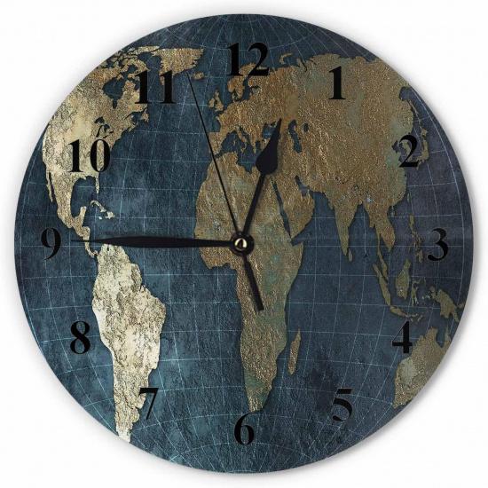 Record Vintage Wall Clock Round 10 Inch Battery Operated Black Album Disc with Blank Red Label Music Retro Quartz Silent Wooden Clocks Art Decorative