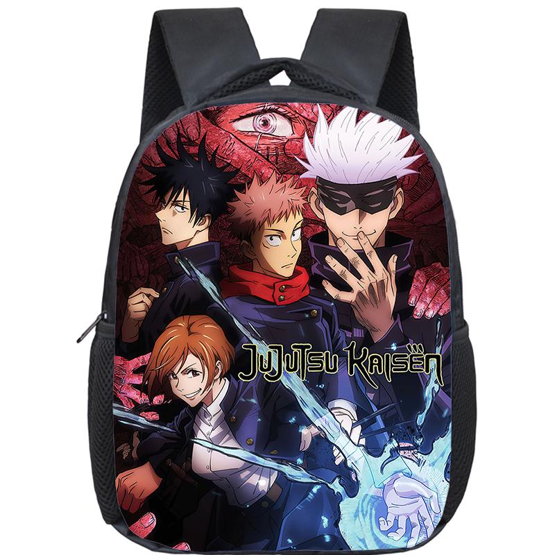 Anime J-Jujutsu Kaisen Backpack Children School Bags Manga Gojo Satoru Yuji Itadori Backpack Boys Girls Kindergarten Book Bag